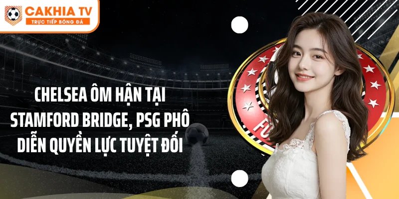 Chelsea Ôm Hận Tại Stamford Bridge, PSG Phô Diễn Quyền Lực